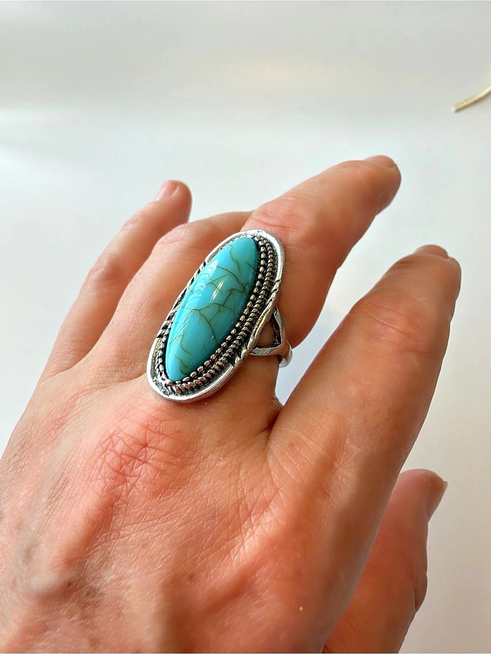Turquoise Statement Ring - Picture 3 of 4
